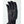 Black work glove with reinforced stitching and textured palm detail