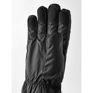 Hestra black insulated glove with reinforced fingertips