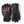 Hestra black and brown leather ski gloves with elastic cuffs and metal eyelet