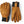 Hestra tan leather gloves with black cuffs