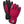 Hestra pink and black winter gloves with wrist straps