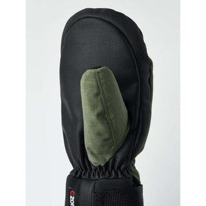 Hestra black and olive green winter mitten