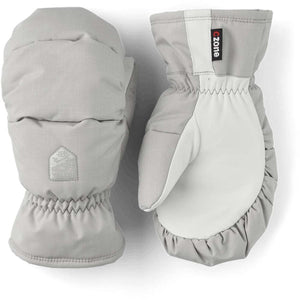 Hestra grey and white CZone mittens