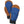 Hestra blue and tan leather mittens with black cuffs