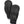 Black Hestra leather mittens with ribbed detailing and wrist straps