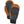 Hestra brown and black leather mittens with ribbed detailing