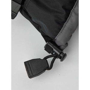 Hestra glove cuff with adjustable drawstring and plastic toggle