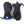 Hestra navy and black three finger ski gloves with adjustable wrist straps and blue trim