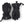 Hestra black CZone ski gloves with adjustable wrist straps and pull cords
