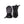 Hestra black and grey insulated winter gloves with adjustable wrist straps