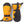 Hestra orange and black winter mittens with adjustable wrist strap and CZone branding