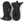Hestra black CZone mittens with adjustable wrist straps and logo branding
