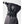 Hestra black winter glove with adjustable wrist strap and logo patch