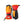 Hestra orange and red three finger ski mittens with black palm and wrist strap
