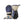 Hestra blue and beige ski gloves with black palms and adjustable wrist straps