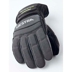 Hestra black and grey textured winter glove