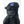 Black leather Hestra glove cuff with adjustable velcro strap and size nine label