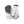 Hestra white and grey leather ski gloves with velcro wrist straps
