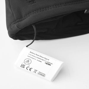 Hestra heated glove battery pack with attached power cable