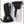 Hestra black and grey three finger ski mittens with adjustable wrist straps and drawstring cuffs