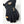 Hestra black winter glove with leather palm and logo patch