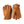 Hestra tan leather gloves with ribbed cuffs and velcro wrist straps