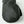 Hestra black leather mitten with embossed logo