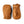 Hestra tan leather mittens with ribbed cuffs and velcro strap