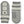 Hestra grey and white patterned wool mittens