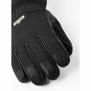 Black Hestra Pro glove with leather palm and fingers