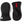 Pair of black Hestra baby mittens with elasticated wrists and red pull tab