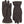 Hestra brown leather gloves with white fleece lining