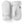 Pair of white Hestra leather mittens with elasticated wrists