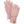 Hestra pink leather gloves with a zippered wrist closure