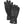 Hestra black leather gloves with zippered cuffs