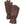Hestra brown leather gloves with zippered cuffs