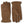 Hestra brown suede gloves with elasticated wrists