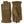 Hestra olive green suede gloves with exposed seams and elasticated wrists