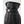Hestra black leather glove with wrist strap and metal button detail