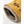 Hestra yellow leather glove cuff with ribbed knit lining and snap button closure
