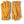 Hestra yellow leather gloves with ribbed knit cuffs