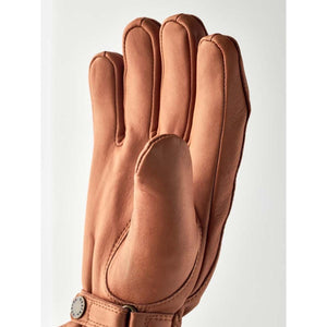 Hestra tan leather glove palm view