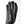 Hestra black leather glove palm view