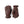 Hestra brown leather gloves with wrist strap and button detail