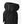 Hestra black mitten with textured fleece panels and gathered elastic wrist