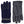 Hestra navy blue knit and leather gloves
