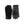 Hestra black leather and knit gloves