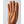 Hestra tan leather glove with knitted back