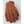 Hestra brown ribbed knit glove with leather palm and wrist strap