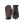 Hestra brown leather and ribbed knit gloves